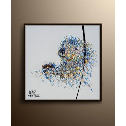 Professional Artist Support 2017 Hot and Pop Handmade Funny Animals Abstract Owl Oil Painting On Canvas For Living Room Decor