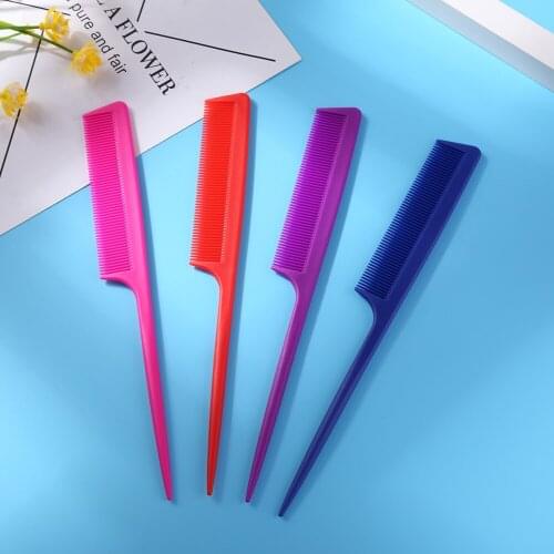 Foiling Hair Comb for Salon Dyeing Tail Combs Brush Separate Parting Highlighting Hair Comb Weaving Highlighting Dyeing Brush