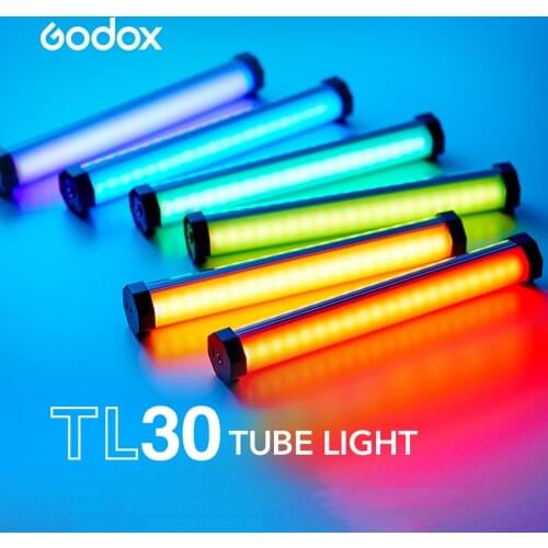 Godox TL30 TUBE Fill Lamp RGB LED Video Stick Light Portable Handheld Photography Studio Lighting For Makeup Vlog TikTok Movie