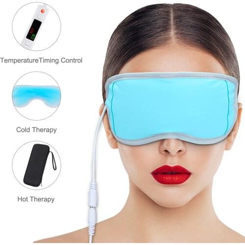 Heat Cold Compress USB Eye Patch Massager Smart Digital Display Temperature Control Blindfold Kit Personal Health Care EK-New