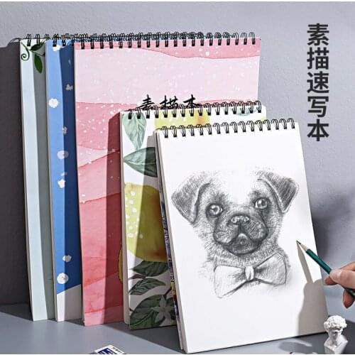 A4 Thick Sketchbook Art Student Special Sketchbook 8k Sketch Paper 16k Blank Picture Book Color Lead Drawing Paper 8 Open