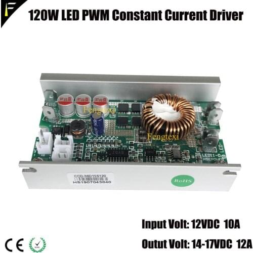 Input Volt 12VDC 10A 120w LED PWM Constant Current Drive Board Dimming for Stage Spot light Medical Endoscope Light