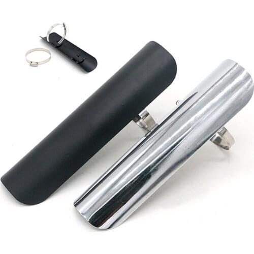 Motorcycle Exhaust Pipe Heat Shield Motorcycle Anti-Hot Plate Cover Exhaust Muffler Silencer Pipe Cover Heat Shield Decor Guard