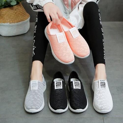 Tenis Feminino Basket Femme 2020 Women Tennis Shoes Cheap Outdoor Air Mesh Slip on Fitness Sneakers Walking Trainers Gym Shoes