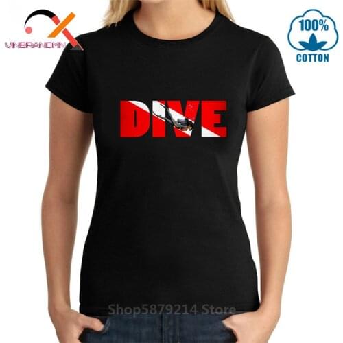 2020 New Design Man Printed gym T-Shirt SCUBA Dive Flag and Diver Scuba diving T Shirt New brand Design Summer simple women Tee