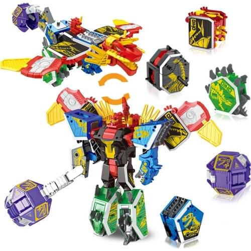 5 IN 1 Transformation Dinosaur Toys Action FiguresDeformation Car Toy Mini Vehicle Model Robot Dino Toy For Children Gift