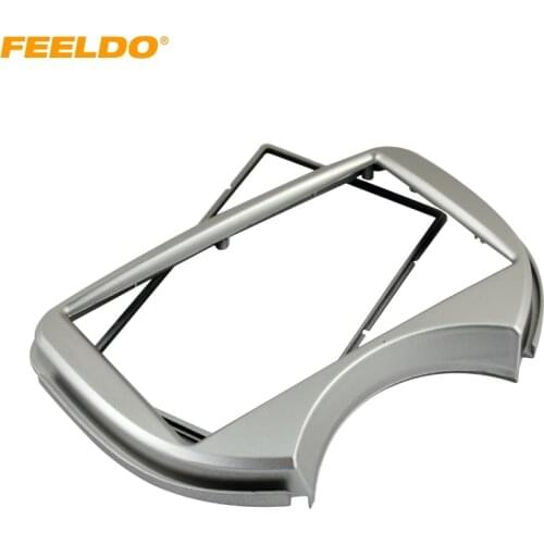 FEELDO 2DIN Car Radio Stereo Fascia Panel Refitting Frame For Nissan March/Micra RENAULT Pulse Audio Installtion Trim Mount Kit