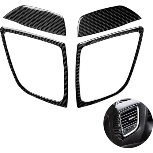 Car Dashboad Left Right Air Vent Outlet Stickers Panel Trim Interior Decor Carbon Fiber Sticker for Mazda 3 Axela 2014 2017 2018