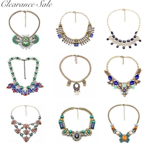 BALANBIU Clearance Sale Vintage Style Statement Pendant Necklaces For Women Party Gifts Fashion Jewelry Big Promotion Wholesale