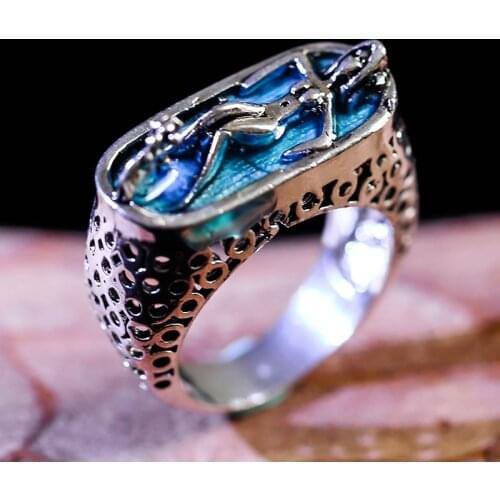 Bohemia Personality Beauty Rings Vintage Bathtub Bathing Ring Punk Black Gothic Hollow Out Rings For Women Fashion Jewelry Gift