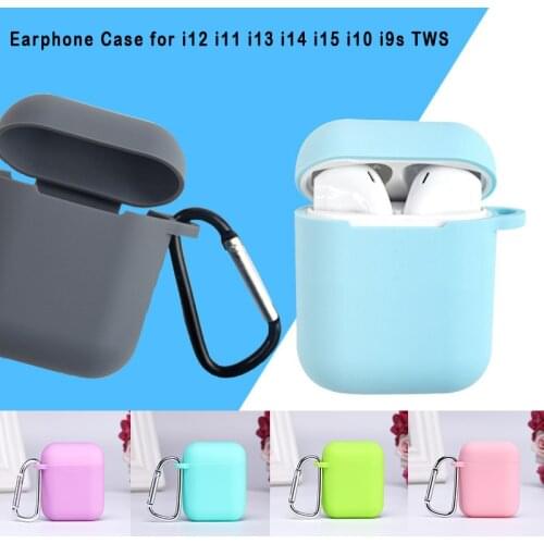 I12 TWS Case Silicon Wireless Bluetooth Earphone Bumper i9s i10 i9 i11 i14 i15 TWS i12TWS i 12 Cases Protective Headphone Cover