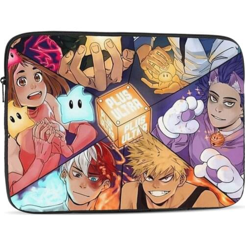 Anime My Hero Academia Laptop Sleeves for 10/12/13/14/15/17 inch Laptop Pouch Bags Women Notebook Computer Case for