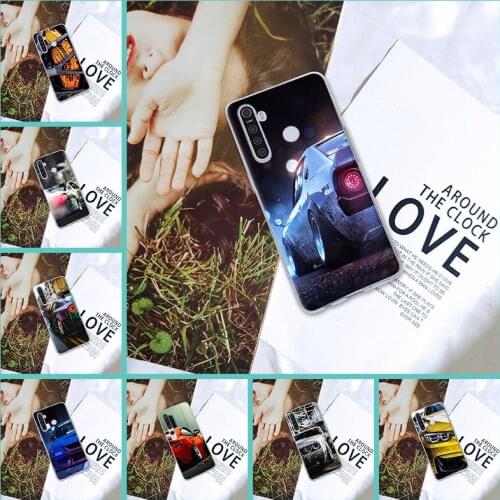 Phone Case For Oppo Realme 5 6 X50 X2 Pro Soft Car Men Cool Tyre Back Cover For Realme C3 X3 Xt C11 6i X Silicone Transparent