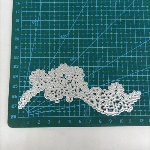 Flower Wave Frame Metal Cutting Dies Stencils For DIY Scrapbooking Decor Embossing Handcraft Card Making Punch Template