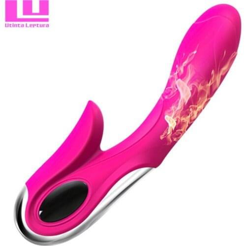 Heating Dual Motor Vibrator Adult Sex Toys for Woman Clit G Spot Vibrating Massage Female Dildo Masturbator USB Rechargable