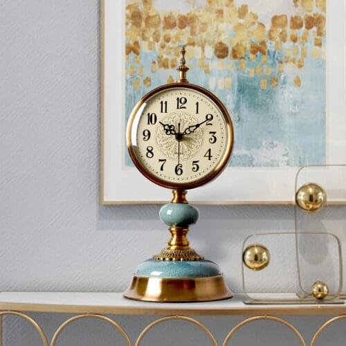 European Luxury Clock Home Decoration Desk Clock American Style Pendulum Clock