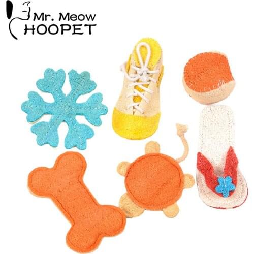 Hoopet Funny Shoe Shape Pet Cat Kitten Toy Teaser Cute Simulation Bone Playing Toy Cat Training Chew Toy