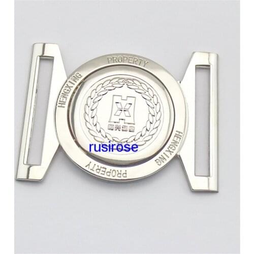 Personality silver enterprise LOGO belt buckle custom, combination belt buckle