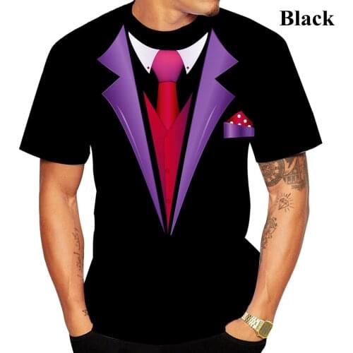 3D Printed Suit T-shirt Top for Men and Women Unisex Clothes