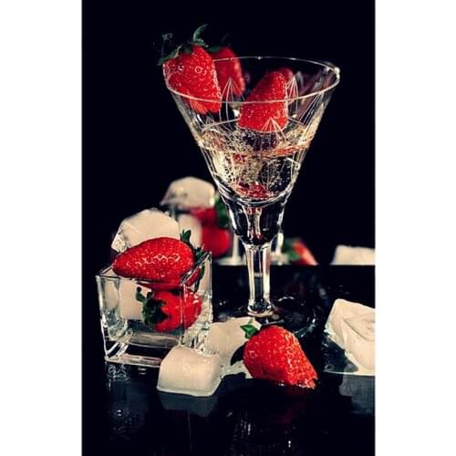 NEW DIY round Diamond Painting cup strawberry Cross Stitch home decor modern Handicraft Diamond mosaic full diamond embroidery