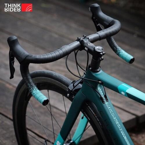 ThinkRider Handlebar tape Road bike Camouflage handle belt warp with bar plugs 1 pair EVA racing bicycle