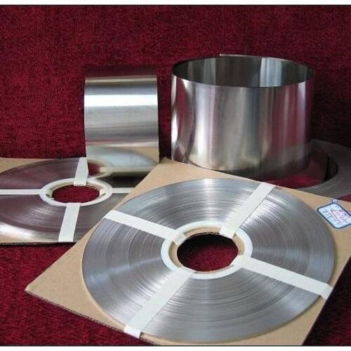 Pure nickel strip Thickness 0.15-0.3mm width 5-300mm 99.96% High purity Pure Nickel belt 18650 battery nickel bus bar