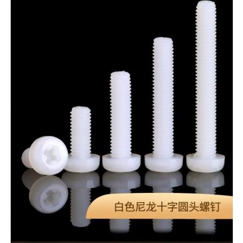 [M6 M8] Cross round head nylon screw plastic plastic screw pan head screw bolt