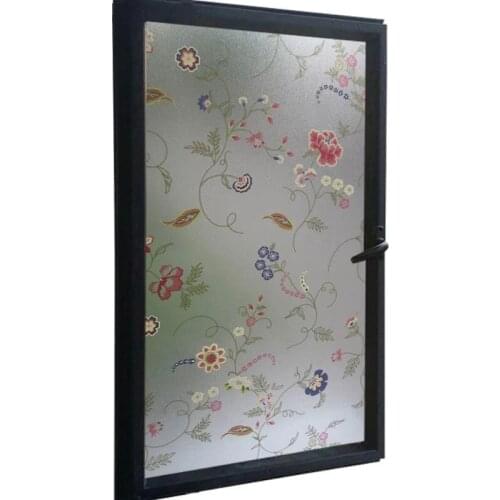 Frosted Stained Window Film Static privacy Glass sticker Self-adhesive Bedroom door Home decorative Film 45/50/60/70/80*100cm