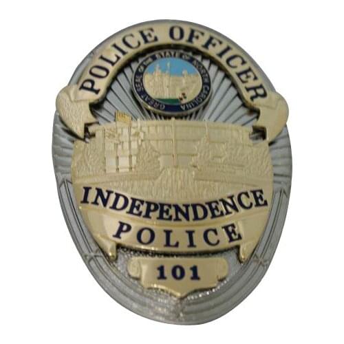 Customized Metal Badge Engraving numbers cheap custom gold silver metal badges with Safety needle pin