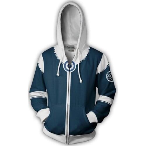 Avatar: The Last Airbender Hoodie 3d Printed Zip Up Hip Hop Men Hooded Hoodie For Spring Autumn Sportswear Cosplay Sweatshirts