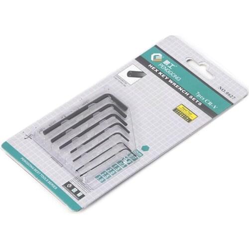 7 Pcs 0.7mm-3mm Mini Micro Hexagon Hex Allen Key Set Wrench Screwdriver Tool Kit