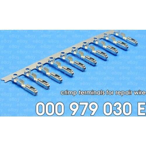 100 Pcs Seat crimp terminals pins for repair wire 000979030E 000 979 030E for A4 A3 SEAT ECU Connector