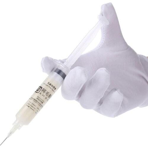 4 in 1 NO-Clean Syringe Soldering Paste Flux 10CC Lead-Free Halogen-Free BGA Solder Flux Paste Welding Oil