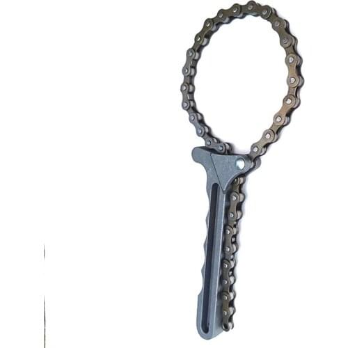 Adjustable Car Engine Oil Filter Aluminum + Steel Chain Grip Key Wrench Remover Tools Car Repair Tools