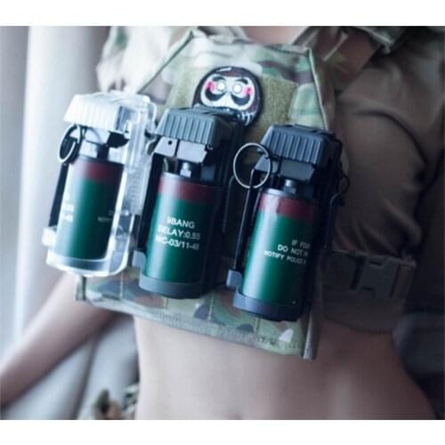 TMC MK13 Flash bang Gren Pouch Dummy Quick Release Holder Set for Molle System