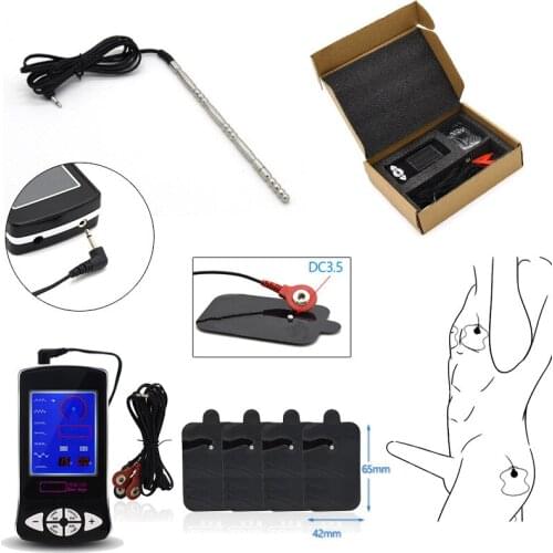 Electric Shock Penis Plug Urethral Catheter Sound Chastity Device Electro Pulse Stimulator Adult Sex Toys Masturbator For Men