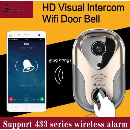 Video Door Intercom camera WiFi IP Camera Wireless Alarm Doorbell 163Eye HD Visual Intercom WiFi Door Bell door