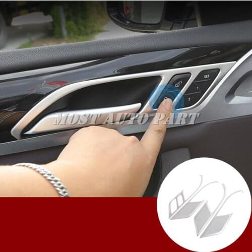 Stainless Inner Car Door Handle Bowl Cover Trim For BMW X3 X4 G01 G02 2018-2020 Car accesories interior Car decoration