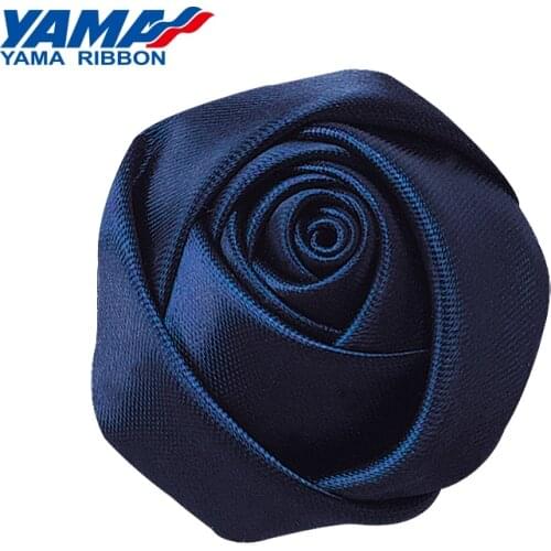 YAMA Single Face Satin Ribbon Bud Rose Diameter 40mm±5mm 100pcs/bag for Girl Dress Gift Flower Diy Toy Wedding Decoration