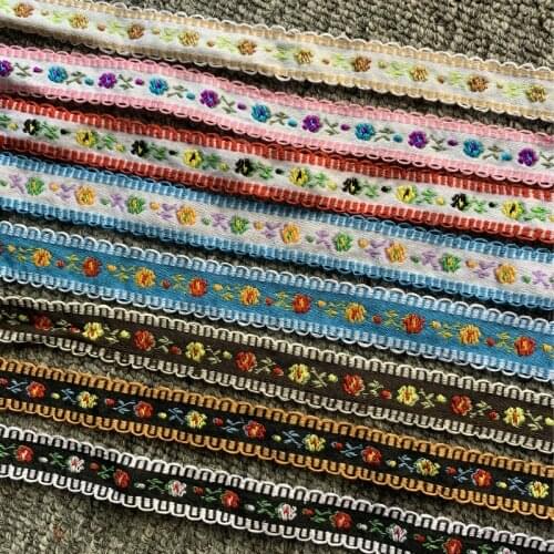 3YARD 3/4 INCH 17-20MM Korean Flower Hairpin Decoration Handmade Jacquard Ribbon Hand-made Lace Hair Clip Accessories