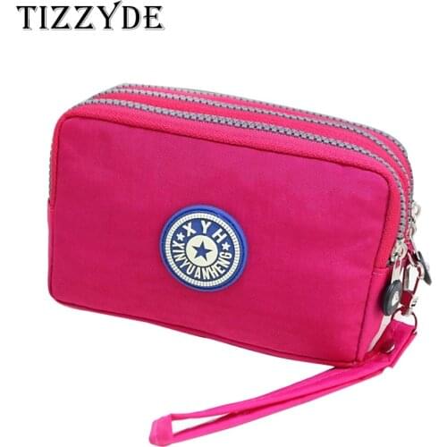 Wallet for women 2020 New Multi-purpose Fashion Three-zipper Canvas Purse for Men Cellphone Cards Coins Keys shopping bag WJC01