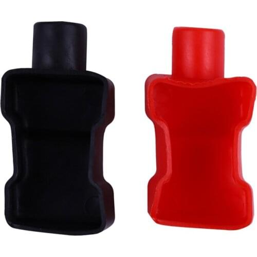 2 Pcs PVC Car Battery Negative Positive Terminal Covers Cap Boot Insulating Protector Replacement Batteries Replacement