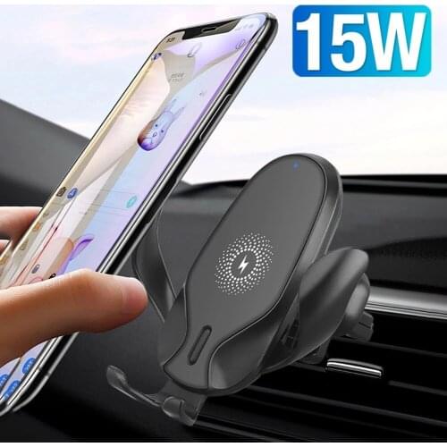 2 in 1 Car Wireless Charger Phone Holder for 4-6.5 inch Smartphone Adjustable Stand Bracket Automobile Accessories