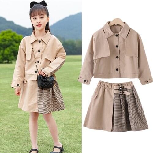 2021 new boys' suit denim suit fashion girl two piece top + Pants New Years Christmas childrens clothes 1 2 3 4 5 years old