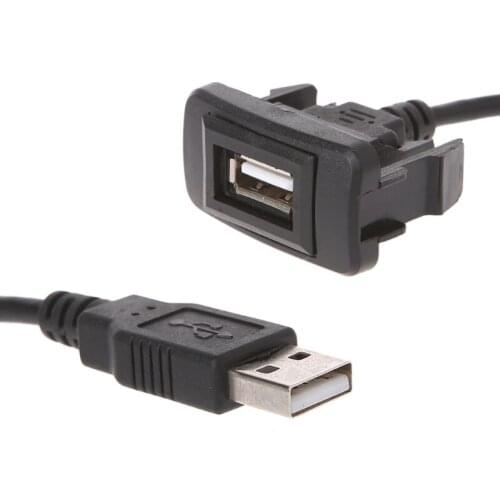 AUX USB Port Cable Adapter 12-24V Cord Wire USB Charging Adapter for Toyota VIGO