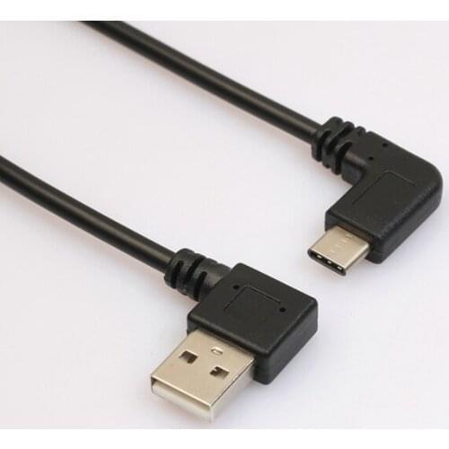 Bouble Right Angle USB 3.1 Type-C Male to USB Female cable
