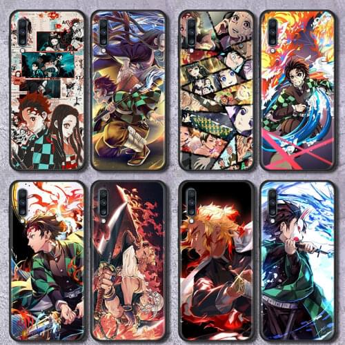 Anime Demon Slayer Phone Case for Samsung Galaxy A50 A70 A21S A12 A50S A71S A11 A31 A41 A02S A72 Soft Back Coque Capa
