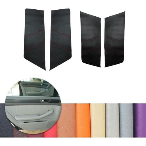 For Audi A6 2004 Car Interior Door Panel Microfiber Leather Cover Decor