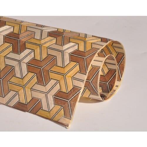 Greenland New Design Yosegi Wood Flooring DIY Furniture Natural Material Size Veneer