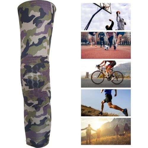 New Camouflage Sports Professional Knee Guard honeycomb anti-collision Support Brace Protector For Outdoor Basketball Football